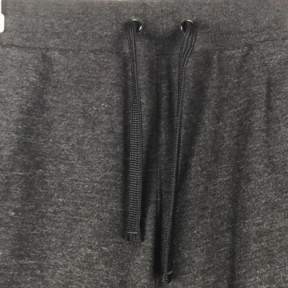 FILA Sport Sweat Shorts Dark Gray Drawstring Waist Zip Pocket Size Small